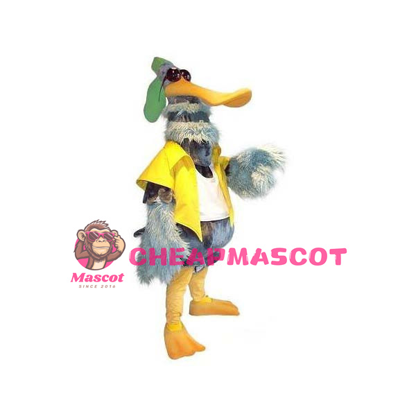 Casual Duck With Sunglasses Mascot Costume