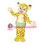 Adult Size Little Yellow Leopard Mascot Costume