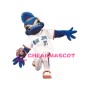 Sports Blue Bird With Jersey Mascot Costume