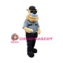 Big Mouth Police Dog With Sunglasses Mascot Costume