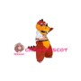 Brown & Orange Little Dinosaur Mascot Costume