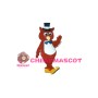 Walking Eagle With Blue Tie Mascot Costume