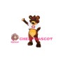 Brown Bear With White Top Mascot Costume