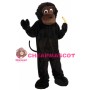 Smart Chimpanzee Holding Banana Mascot Costume