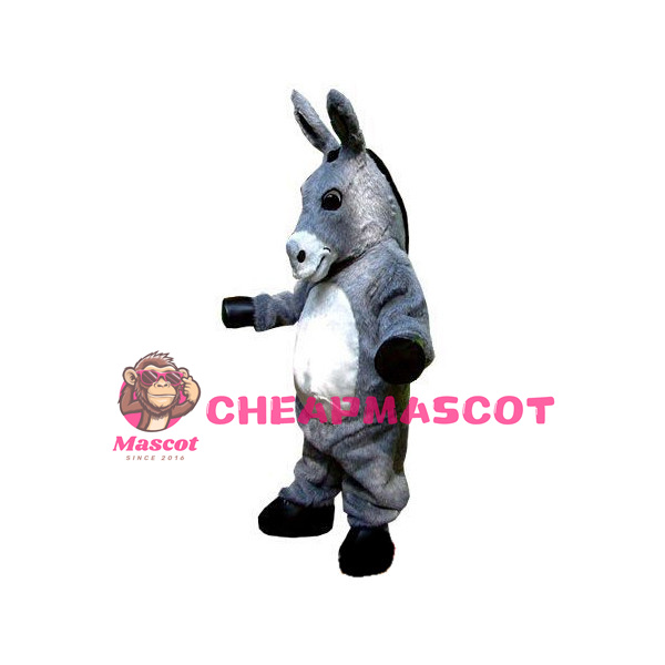 For Activity Grey Donkey Mascot Costume