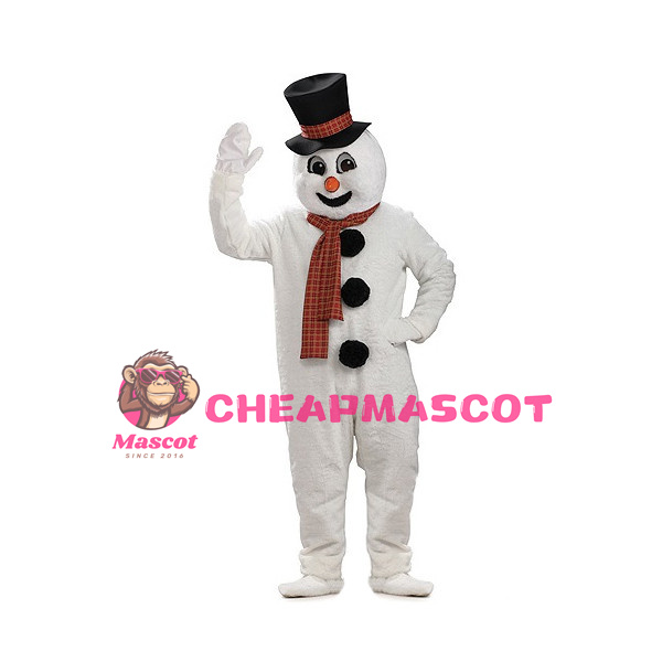 Tall Snowman Mascot Costume For Christmas Party