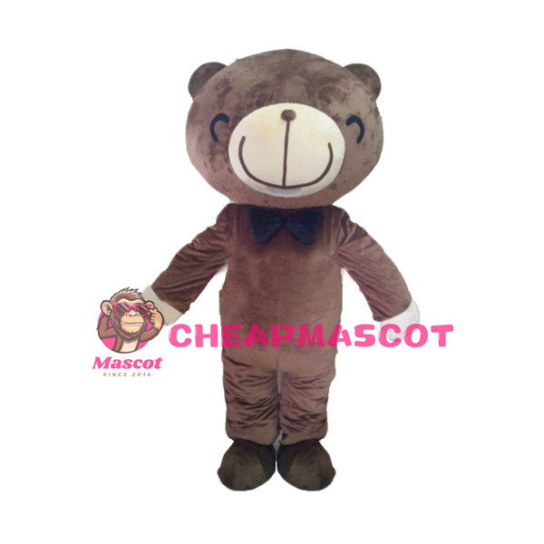 Lovable Smiling Bear Mascot Costume
