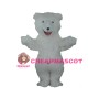 Pure White Polar Bear Mascot Costume
