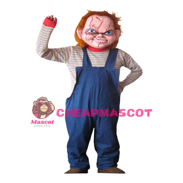 Horrifying Child With Red Blood On Face Mascot Costume