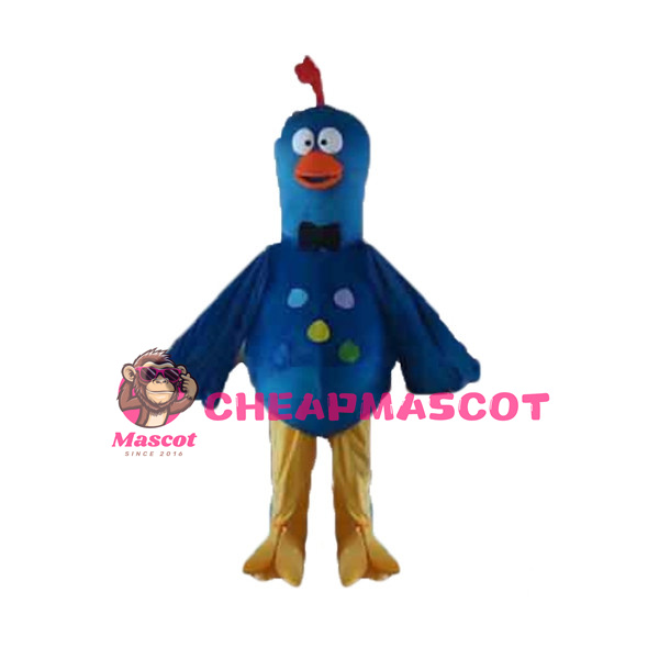 Dazed Blue Little Bird Mascot Costume