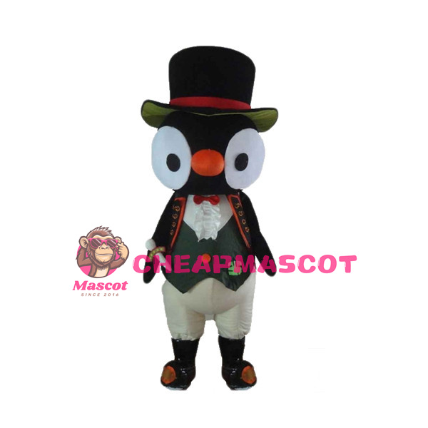 Big Eyes Knight Penguin Mascot Costume