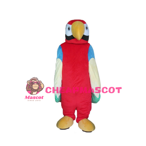 Red Bird With Big Wings Mascot Costume