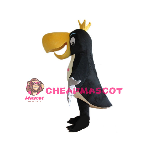 Black Crown Woodpecker Mascot Costume
