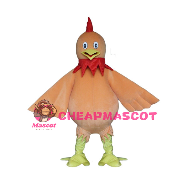 Fat Orange Little Chicken Mascot Costume