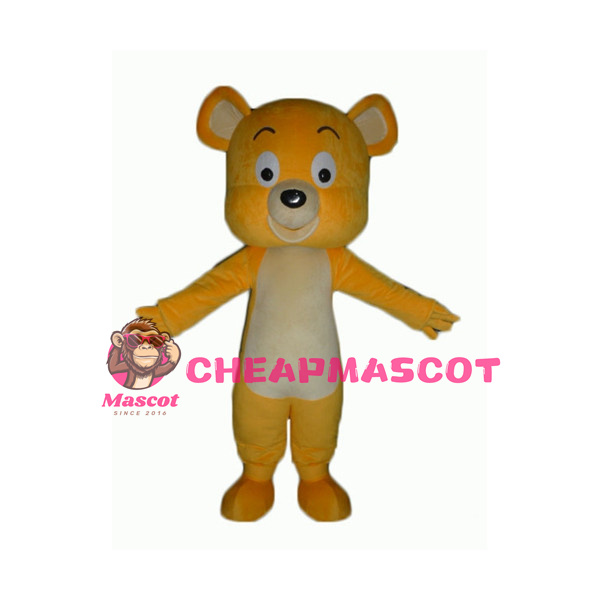 Cartoon Yellow Little Bear Mascot Costume