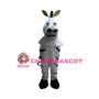 Standing Zebra With Closed Eyes Mascot Costume