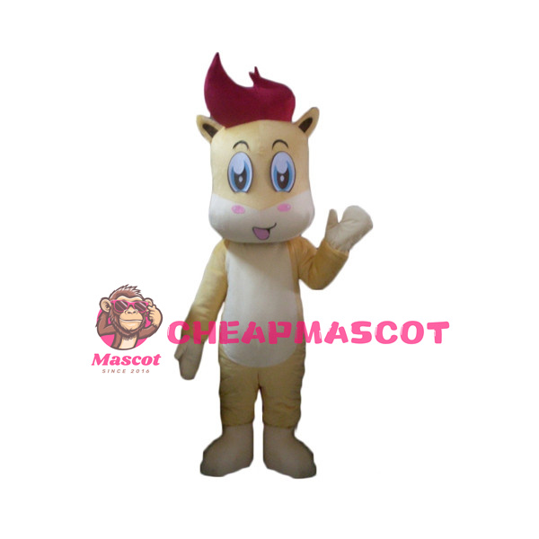 Lovely Blue Eyes Pony Mascot Costume