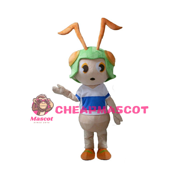 Orange Antennas Ant Mascot Costume