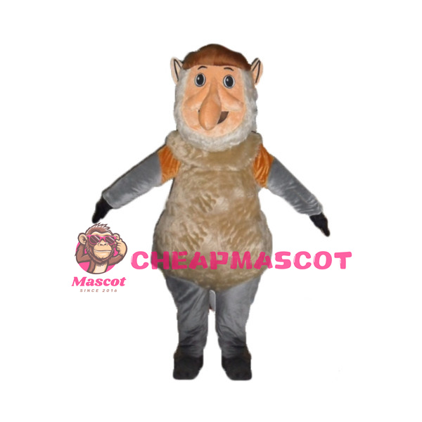 Long Nose Big Belly Old Man Mascot Costume