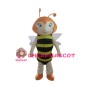 Orange Head Little Bee Mascot Costume