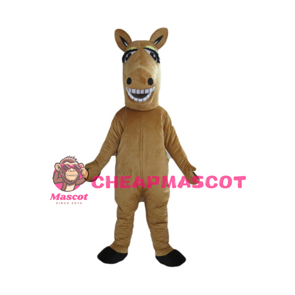 Laughing Horse Showing Tooth Mascot Costume