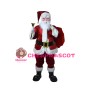 Santa Claus Carrying Gift Bag Mascot Costume