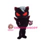 Red Eyes Black Doll With Wings Mascot Costume