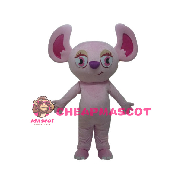 Bright Eyes Pink Koala Mascot Costume