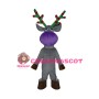 Grey Christmas Elk Mascot Costume