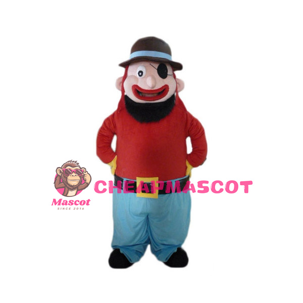 Funny Fat One-eyed Uncle Mascot Costume
