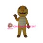 Round Head Yellow Dinosaur Mascot Costume