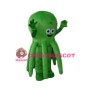 Small Eyes Green Octopus Mascot Costume