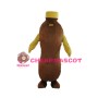 Brown Long Beverage Bottle Mascot Costume
