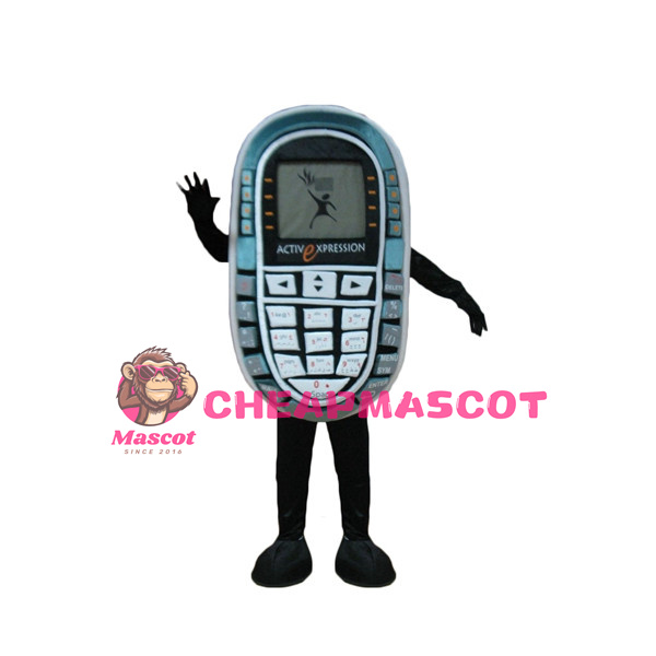 Vintage Button Phone Mascot Costume