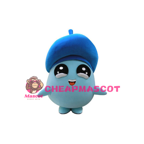 Light Blue Little Mushroom Mascot Costume