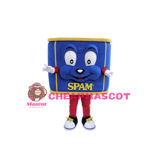 Blue Luncheon Meat Can Mascot Costume