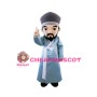 Ancient Master With Blue Robe Mascot Costume