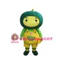 Green Pumpkin Baby With Yellow Pants Mascot Costume