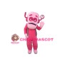 Big Head Pink Logger Vick Mascot Costume