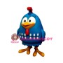 Round Body Blue Bird Mascot Costume