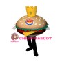 Cartoon Crown Hamburger Mascot Costume