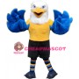 Powerful Eagle With Blue Wings Mascot Costume