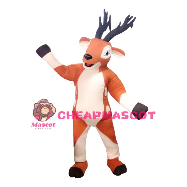 Elegant Beautiful Brown Sika Deer Mascot Costume