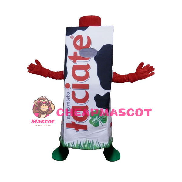 Zero Fat Milk Carton Mascot Costume