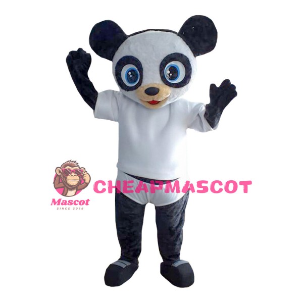 Blue Eyes Adorable Panda Mascot Costume