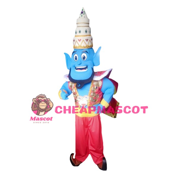 Magic Lamp Elf With Pagoda Hat Mascot Costume