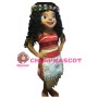 Black Curly Girl With Anadem Mascot Costume