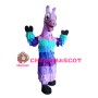 Purple Horse With Colorful Scales Mascot Costume