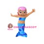 Pink Hair Blue Mermaid Mascot Costume