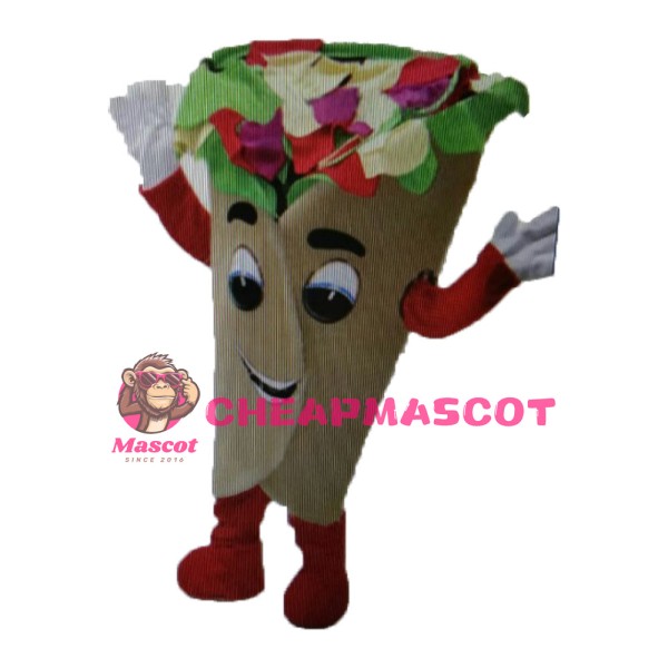 Vegetable Pizza Piece Mascot Costume